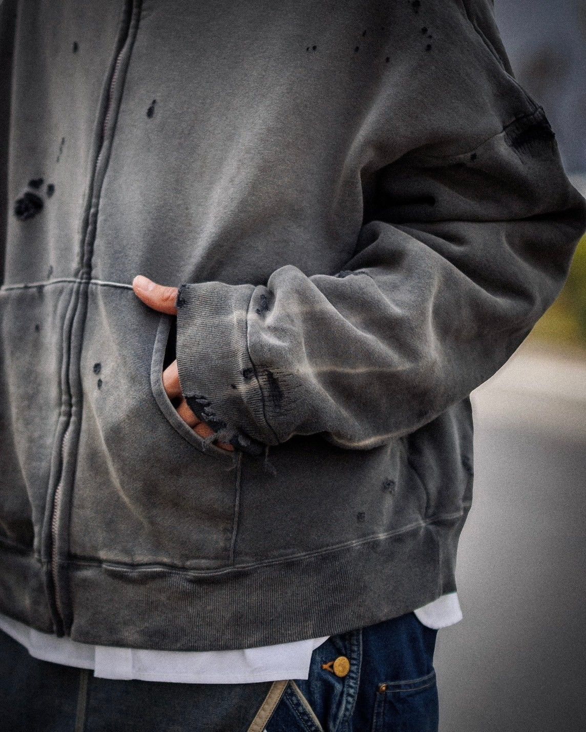 SAINT M×××××× - セントマイケル DBL FC ZIP HOODIE (SM-YS1-0000-042