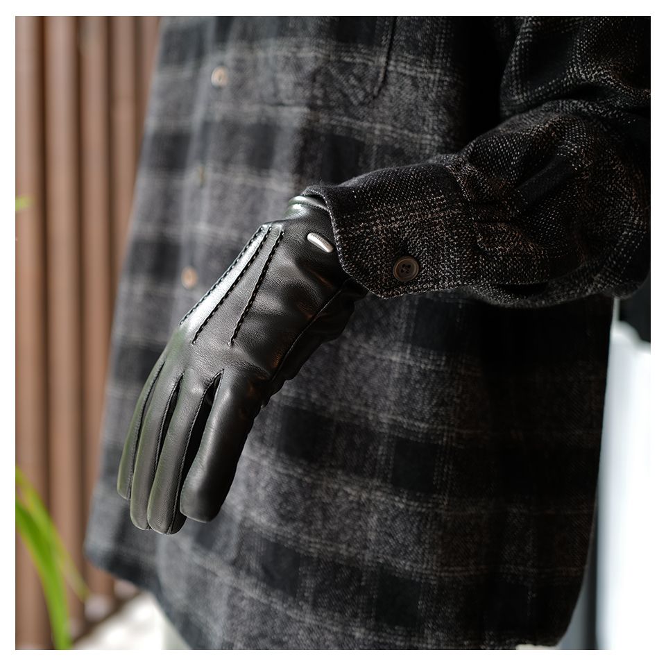 OUR LEGACY - HIS GLOVES Black Leather | River 【OUR LEGACY】HIS