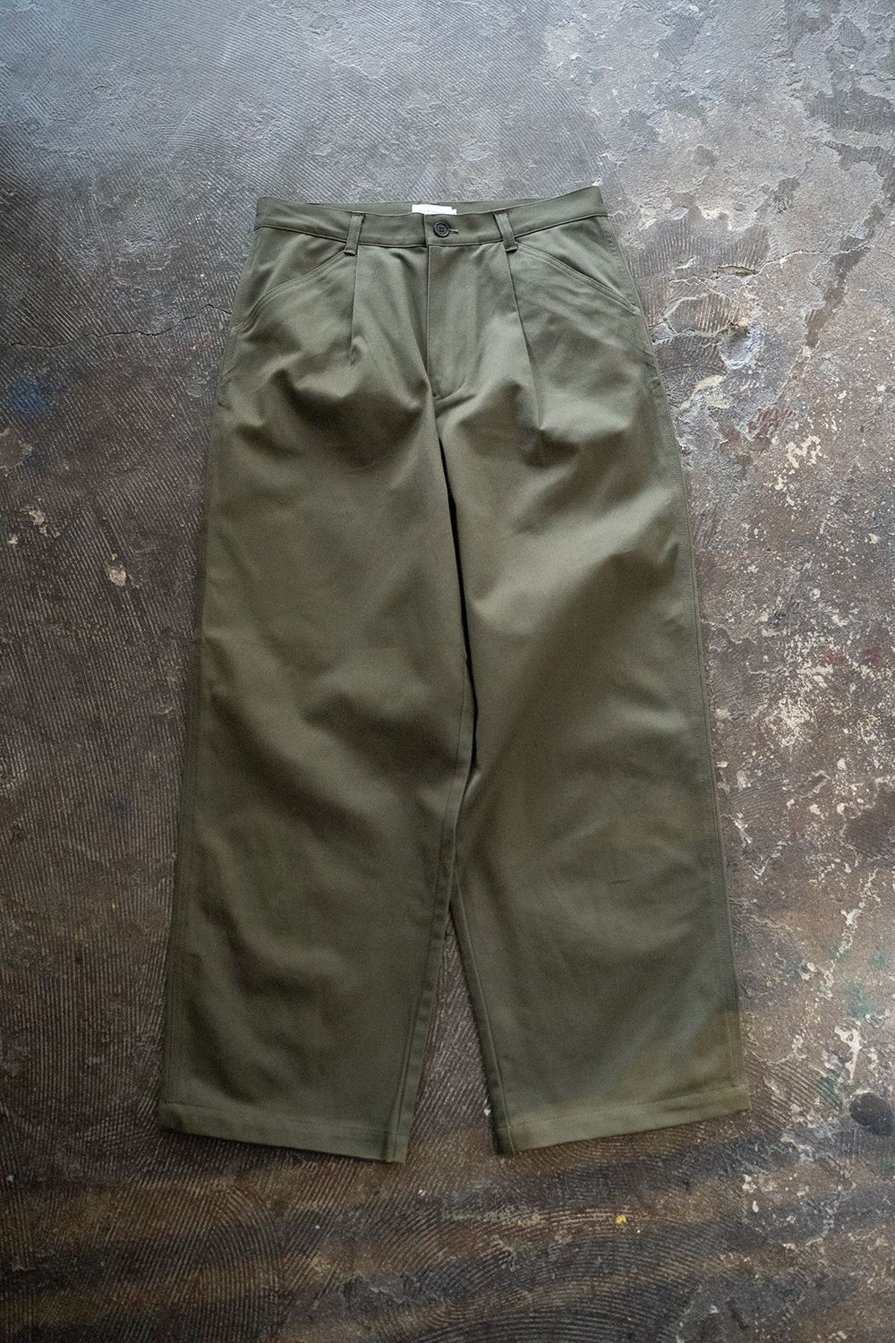 STILL BY HAND - 【25SS】コットンツイルワイドペインターパンツ(DARK