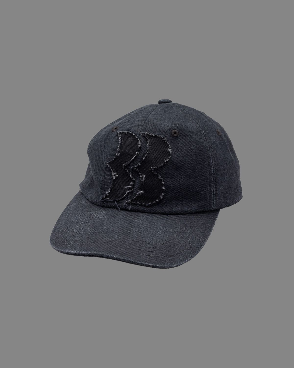 BASICKS - BB Logo Damaged Denim Cap / BBロゴ ダメージキャップ