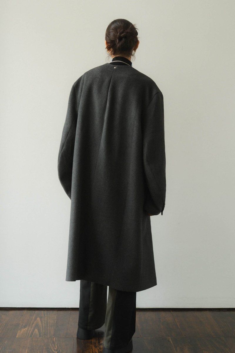 Knuth Marf 2way accent collar long coat