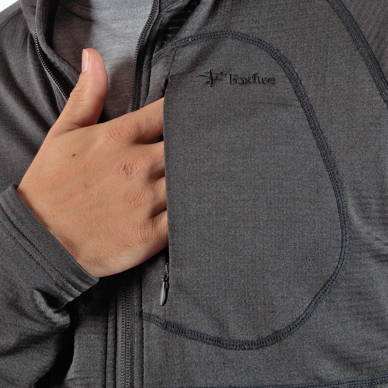 Foxfire - TS EXストレッチグリッドフルジップ/グレー | ラスエ