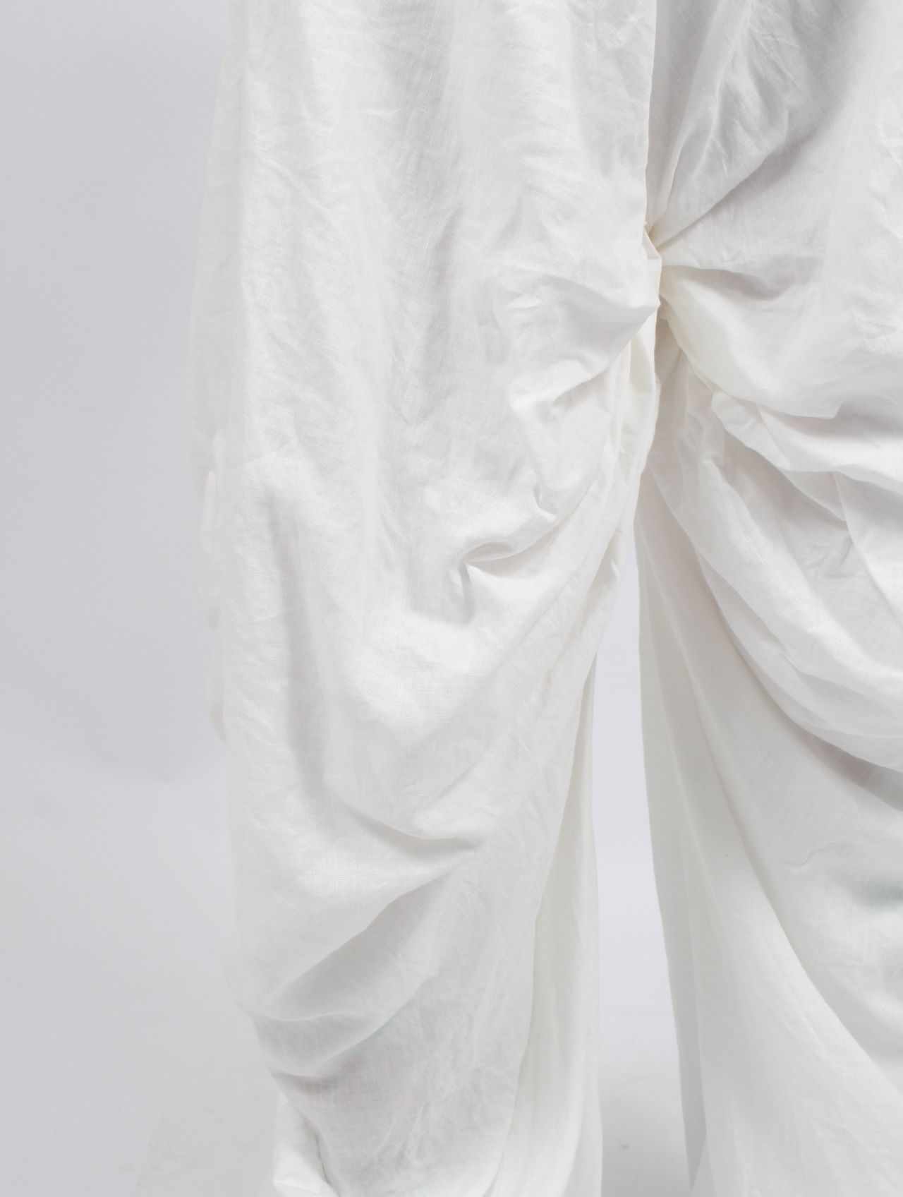 FUMITO GANRYU - 【25SS】ドレープド リネン パンツ / DRAPED LINEN