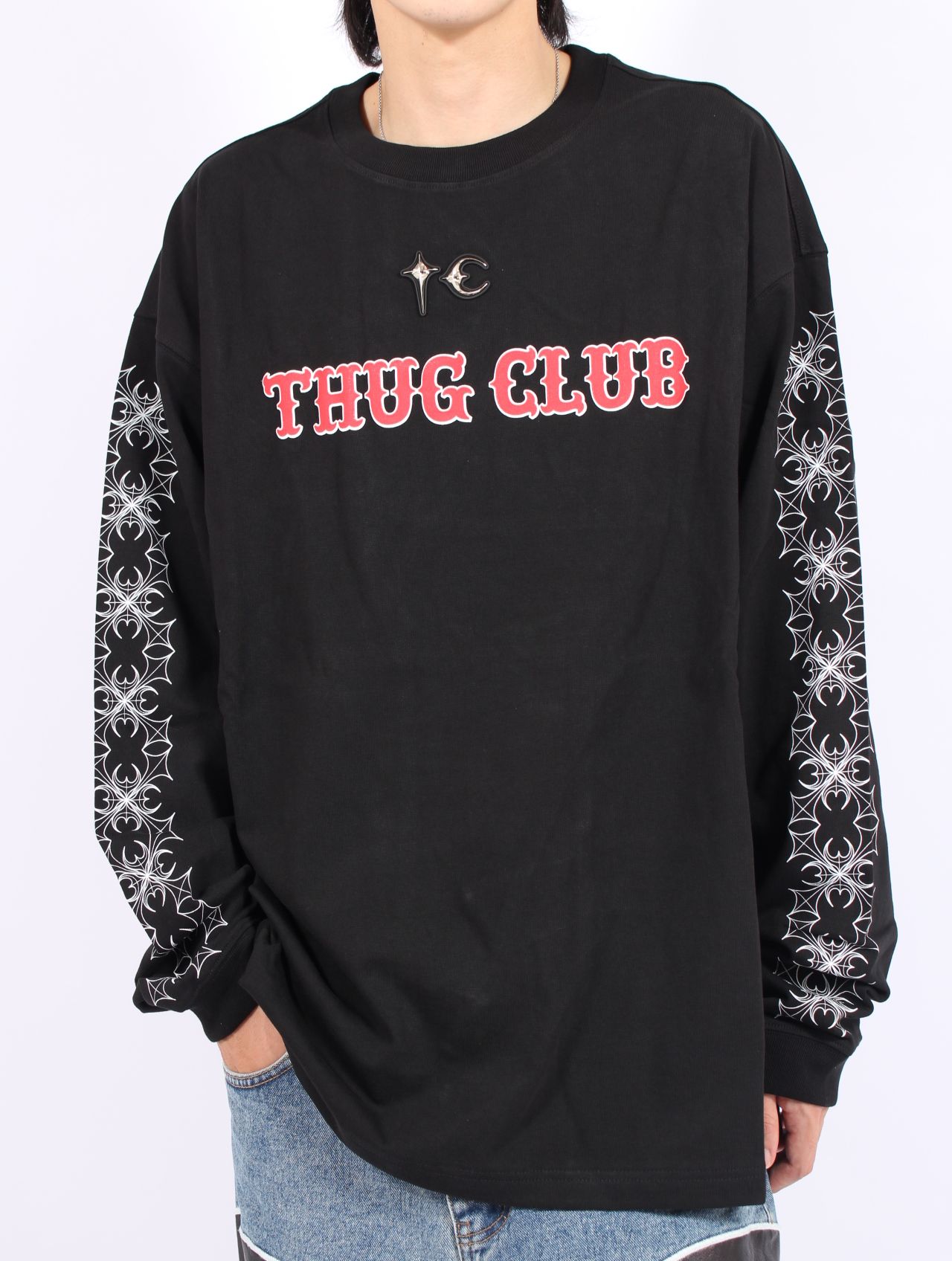 thug 本物 CULBロンT Thug Club TC Sleeve サグクラブ ロンT