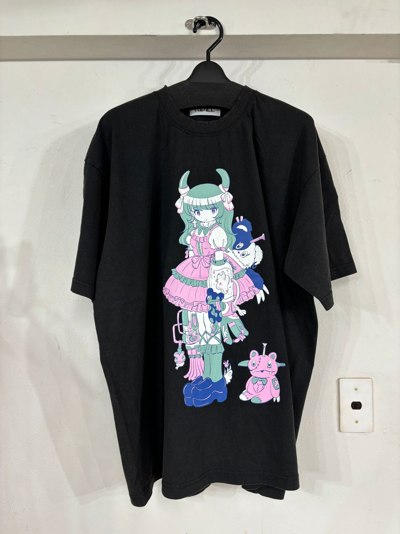 KIDILL - 【25SS】ロリータ ガール Tシャツ ハード ウォッシュ アート