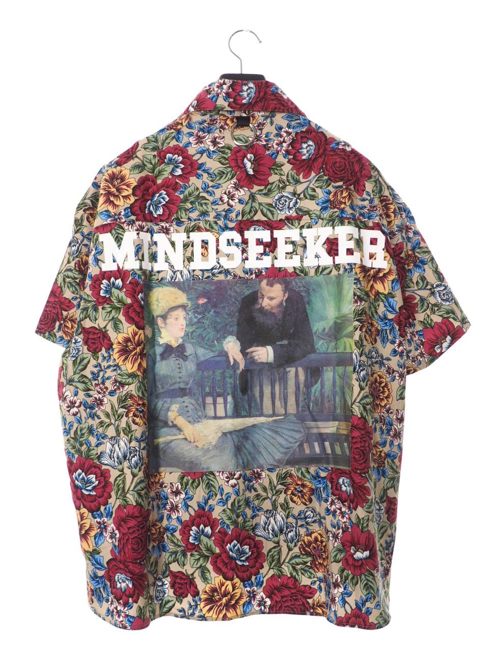 mindseeker - マネグラフィック フラワープリント 半袖 シャツ MANE