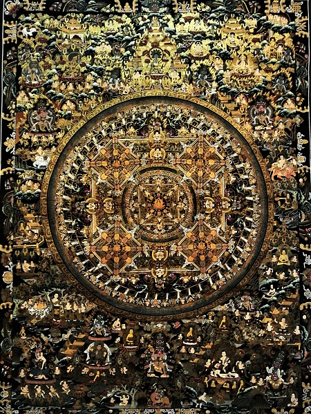 マンダラ 曼荼羅（曼陀羅） L1 天珠/曼荼羅/仏画（タンカ）の通販