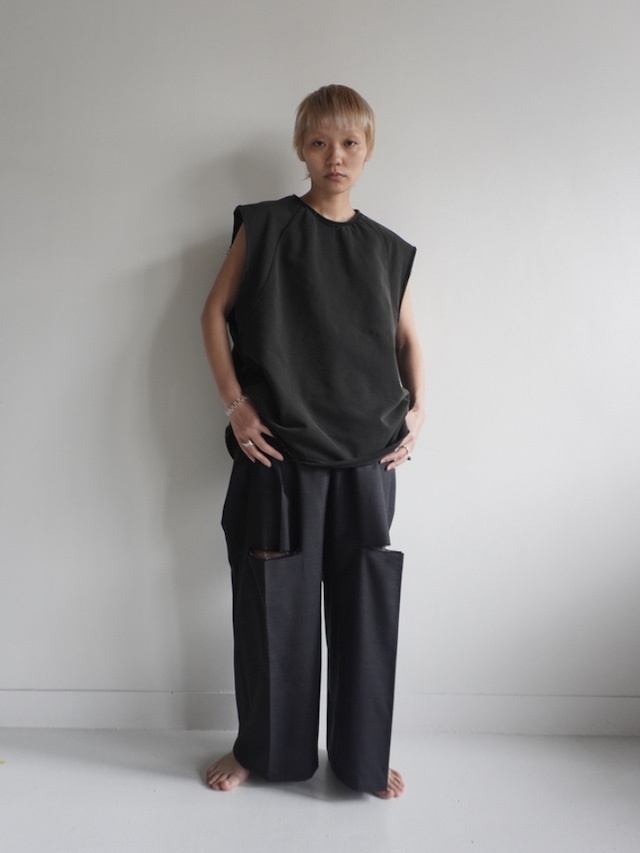 ancellm SLEEVELESS AGING T-SHIRT アンセルム