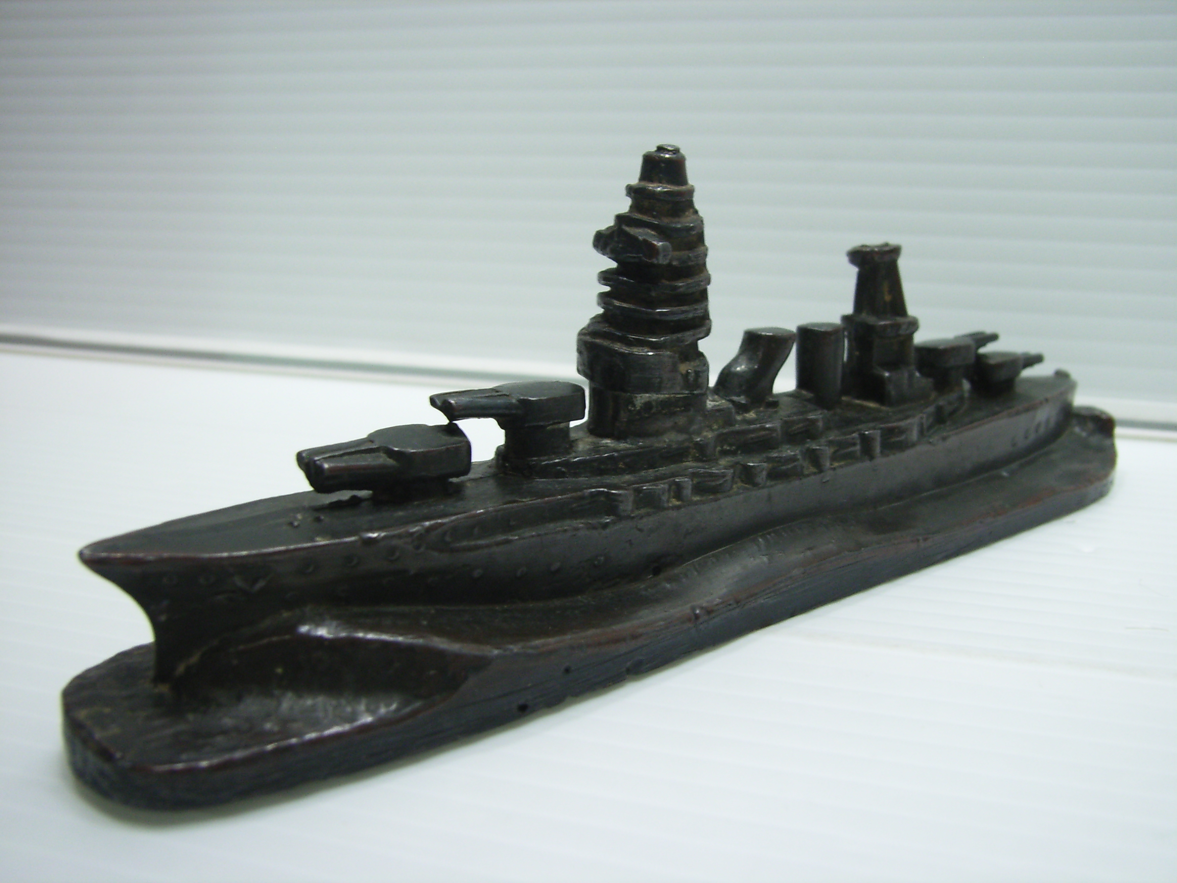 昭和レトログリコ戦艦文鎮 謎の軍艦 日本帝国海軍 戦艦 文鎮 グリコ