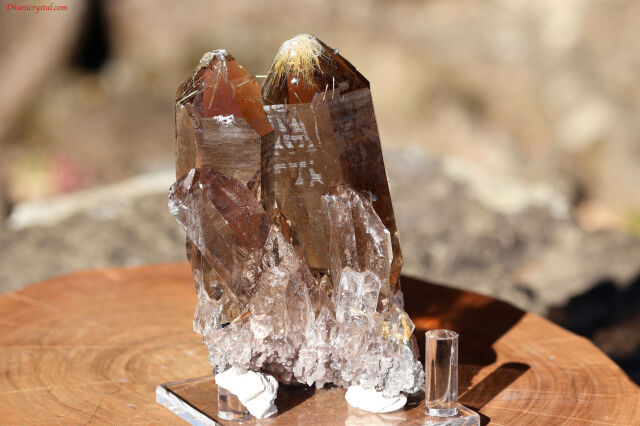 スモーキー・ルチルクォーツ原石(A28)