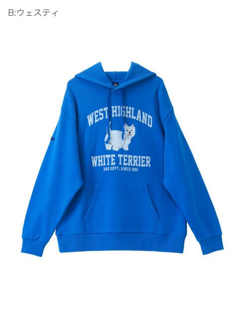 UNISEX】犬種プルパーカー