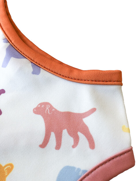 犬服 / ドッグウェア】シルエットドッグラッシュノースリーブ / DOG