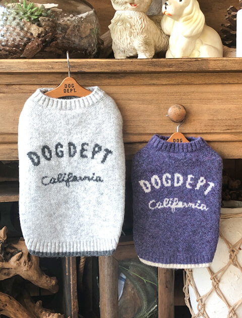 犬服 / ドッグウェア】モチモチロゴニット / DOG DEPT (ドッグデプト