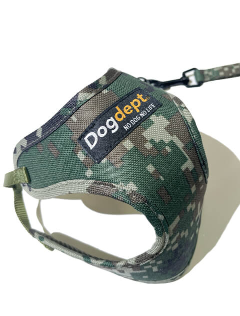DOG GOODS】カモフラソフトハーネス＆リードセット