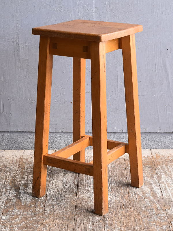 イギリス アンティーク家具 木製 ハイスツール 椅子 11880