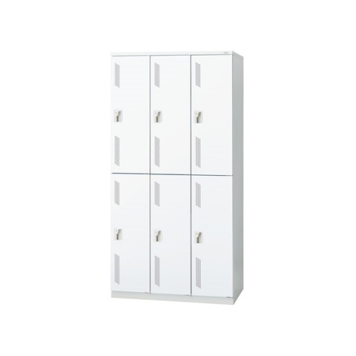 プラス 更衣ロッカー LZシリーズ カラータイプ 6人用 シリンダー錠