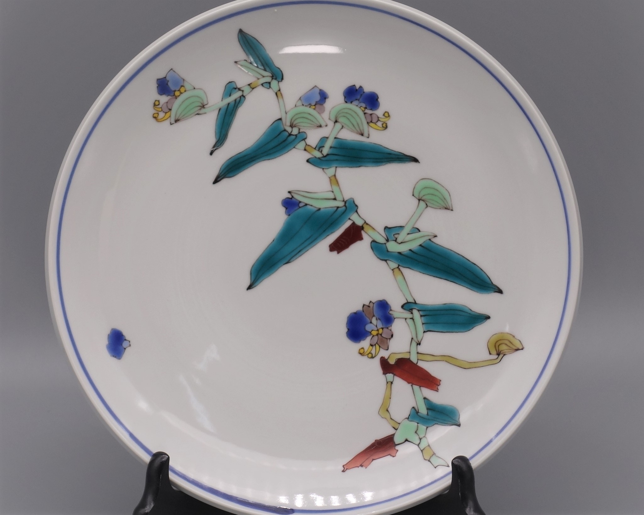 丸皿 露草の図 [ 武腰潤 ]