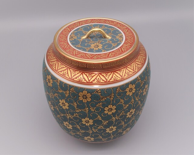 水指 極上青粒 [ 上内雅裕 ]