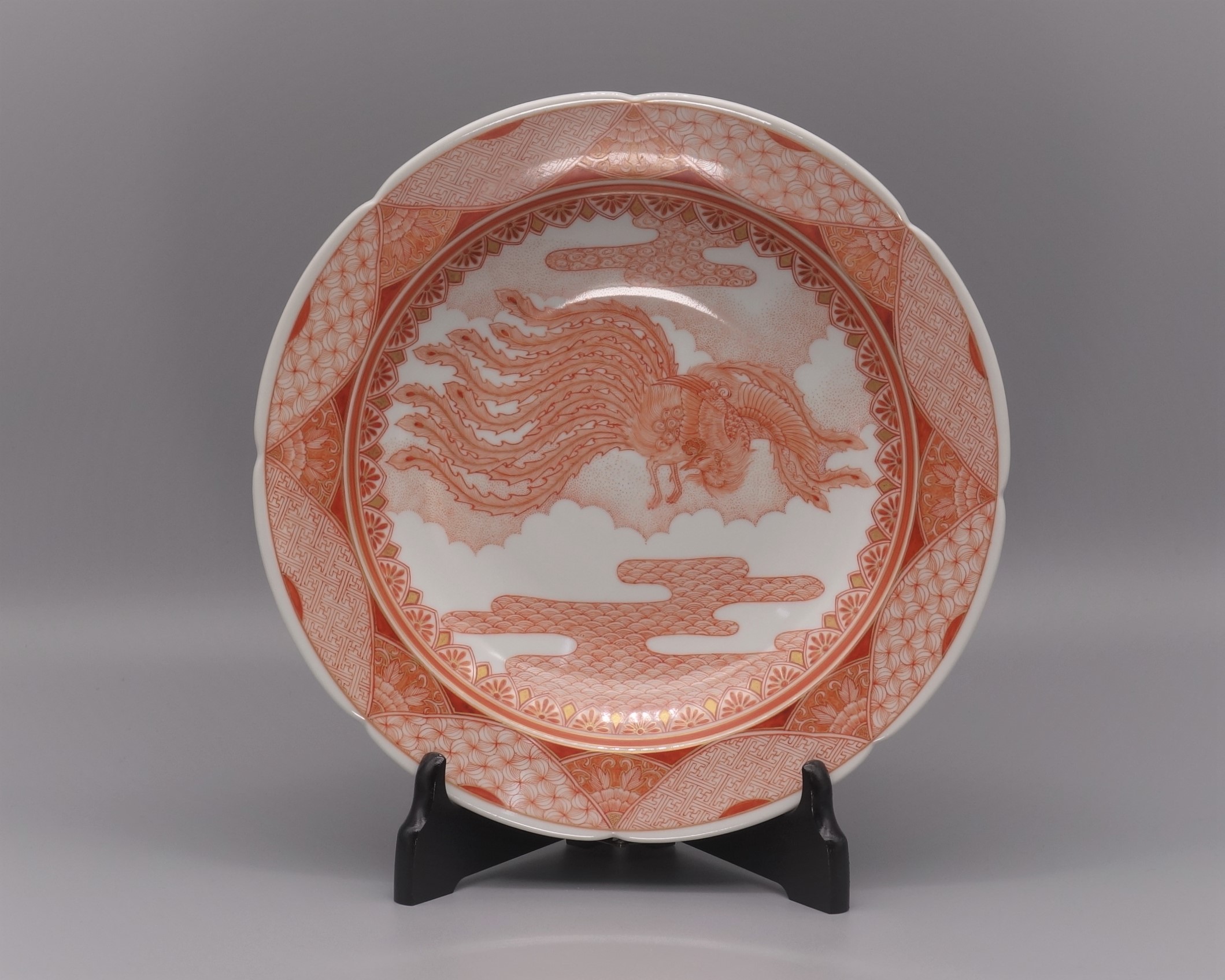 朱金蘭正倉院狩猟図大皿