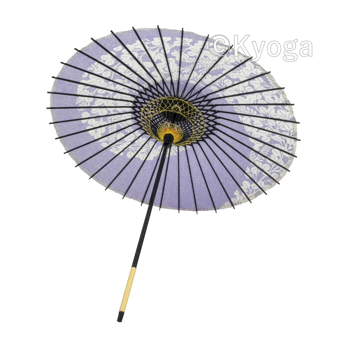 和傘・野点傘専門店 恭雅】 和傘 − 紙傘 1尺4寸 萩渦 紫