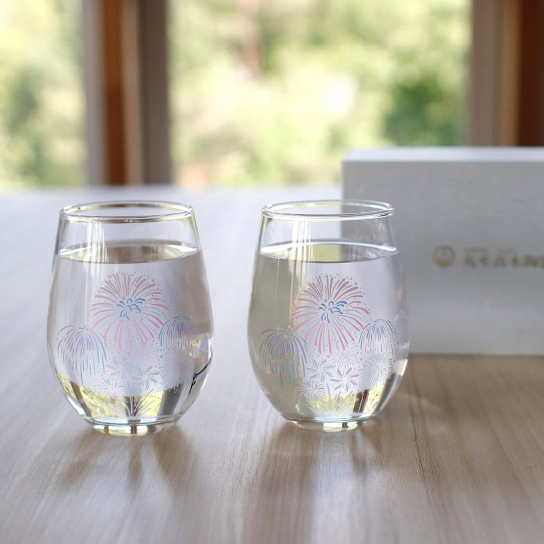 冷感桜 フリーグラス ペアセット 箱入 | 丸モ高木陶器