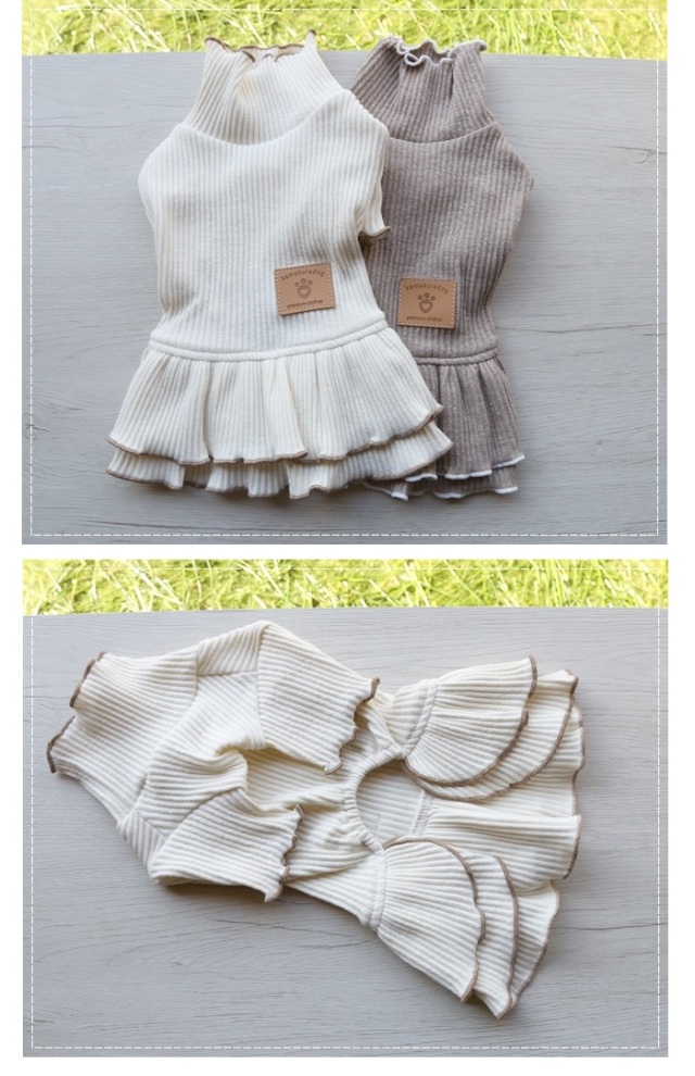 可愛い小型犬の洋服通販 鎌倉ドッグ タグ＆チェックワンピース