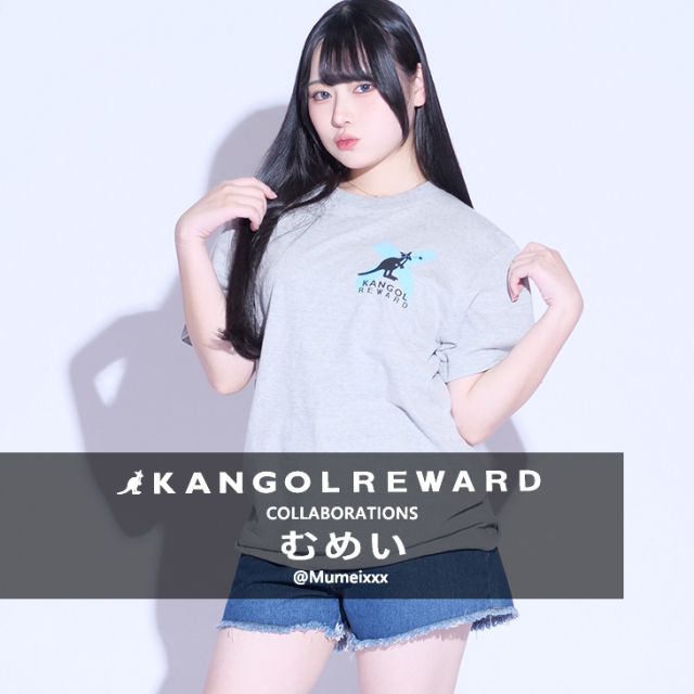 むめい×KANGOL REWARD コラボ半袖Tシャツ