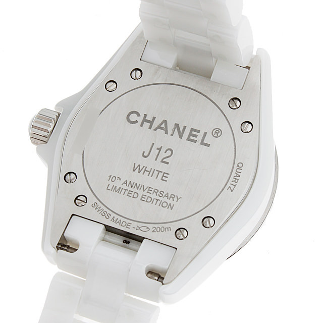 H3442 シャネル(CHANEL) J12 ホワイトファントム 10周年記念モデル