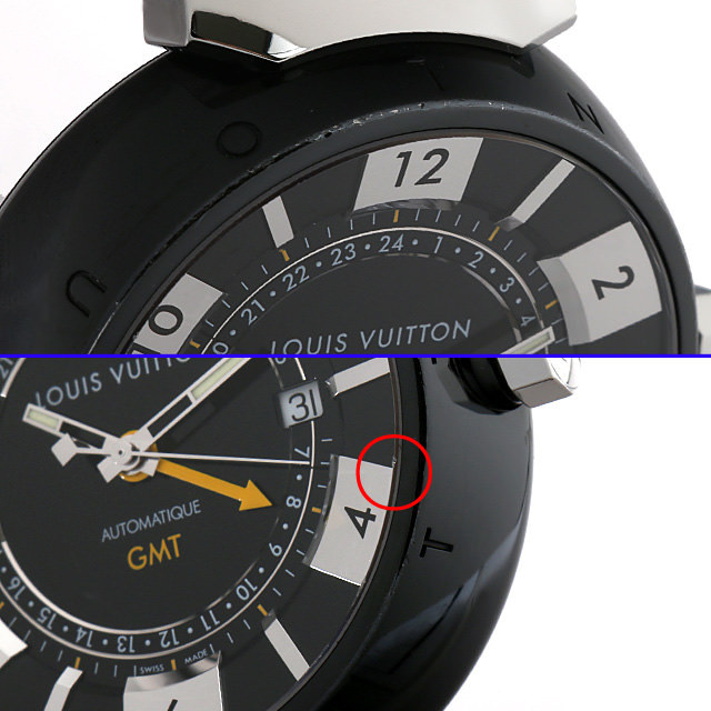 Q113K LOUIS VUITTON（ルイヴィトン） タンブール インブラック GMT