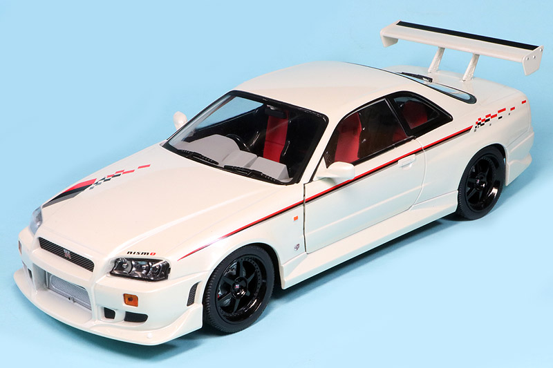 グリーンライト 1/18 ニッサン スカイライン GT-R R34 1999 パール