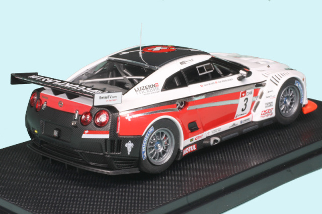 エブロ 1/43 ニッサン GT-R GT1 2010 スイスレーシングチーム No.3