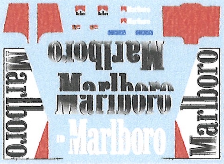 1/24 マルボロ兄弟車 確認用 1/24 マルボロ兄弟車 確認用 1/24