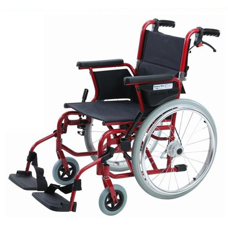 スワニー・ミニ レッド 車いす 【USED販売】SWANYit(スワニーイット)