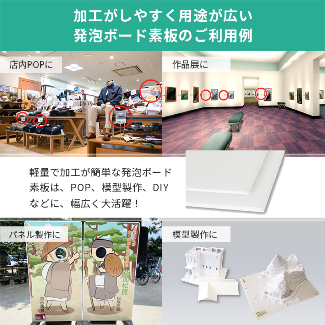 スチレン ボード 素板 PSボード 7mm 厚さ 3×6（サイズ900×1800mm