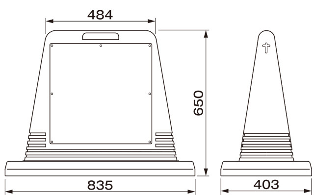 サインキューブ【駐輪ご遠慮ください】両面・グレー
