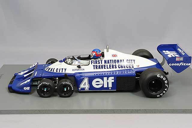 スパーク 1/18 ティレル P34 F1 1977 カナダGP 2位 #4 P.Depailler
