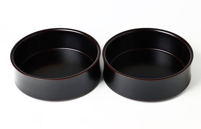 浄法寺 7寸二段丸重（溜） ｜ 暮らしのうつわ花田 和食器 通販