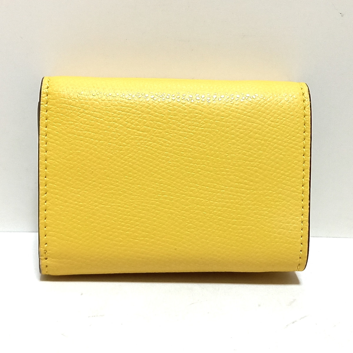 フェンディ/3つ折り財布/エフイズフェンディ,ズッカ柄/イエロー×ダーク