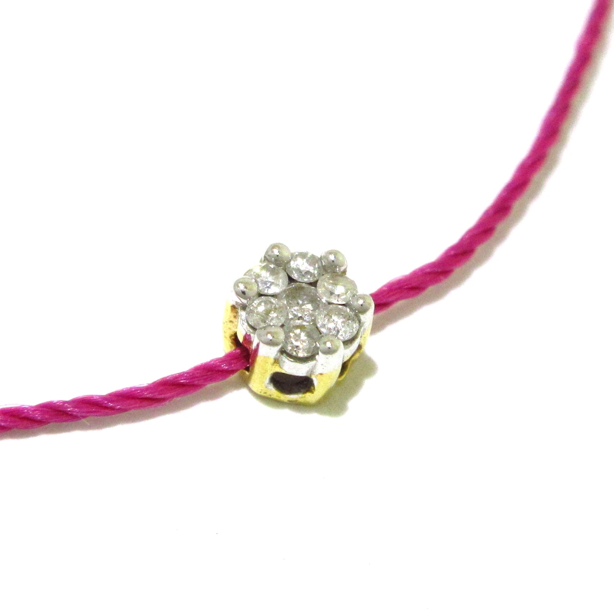 レッドライン/ブレスレット/K18YG×ダイヤモンド×パープル/7Pダイヤの