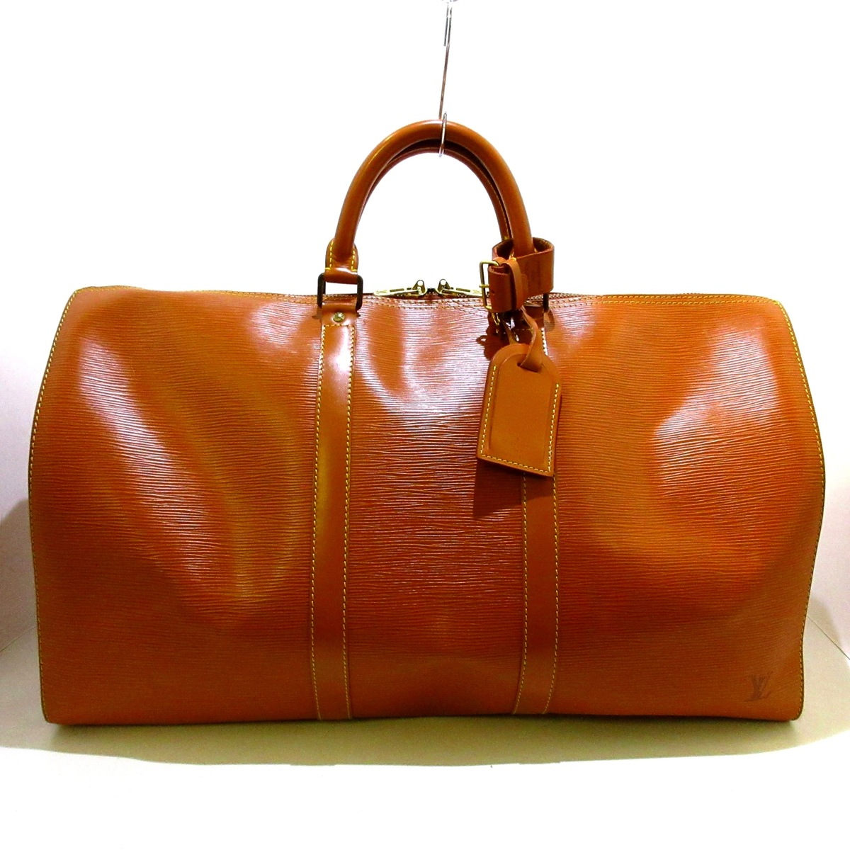 ルイヴィトン/ボストンバッグ/キーポル50/ジパングゴールド/レザー（LV