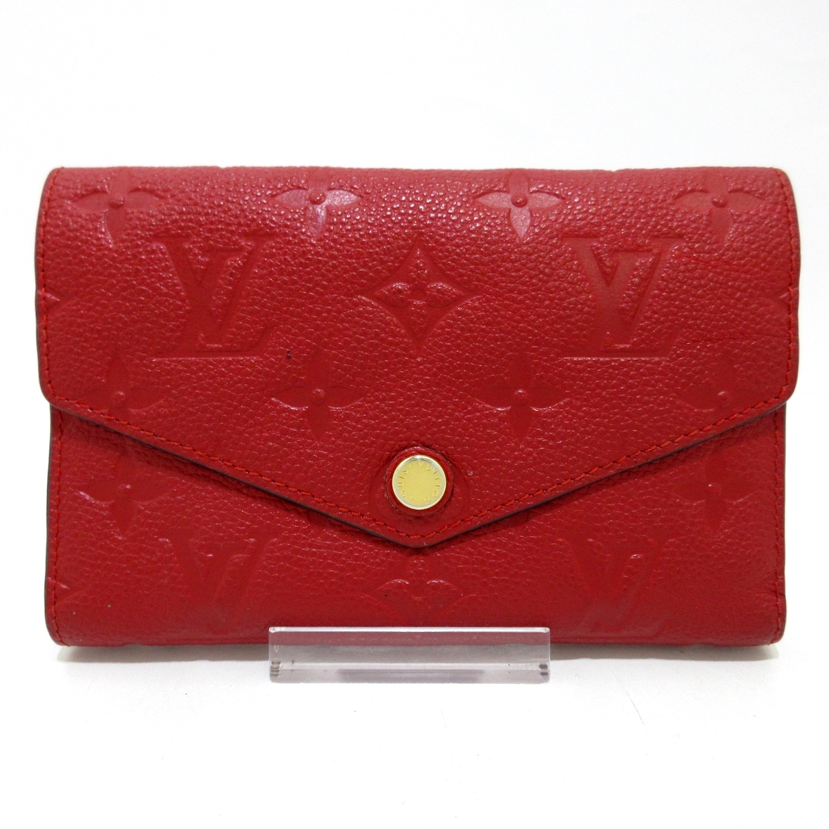 ポルトフォイユキュリユーズコンパクトの3つ折り財布の買取【ブラン