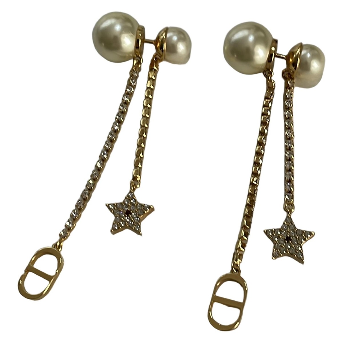 クリスチャンディオール ピアス 美品 金属素材 ChristianDior