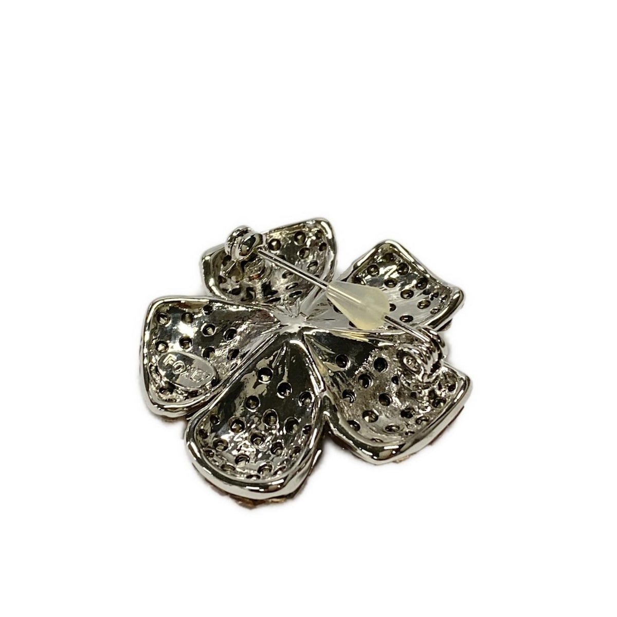 FOXEY FLEUR ブローチ クリア フォクシー FOXEY FLEUR ブローチ クリア