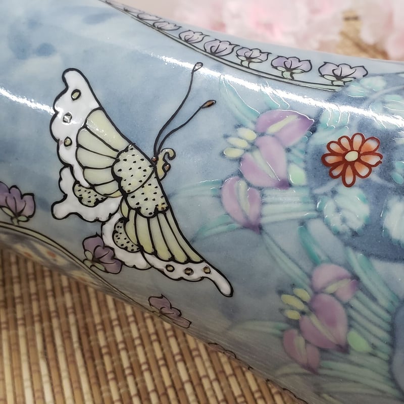 佐藤走波 はち 有田焼 有田焼 六代 佐藤走波 染錦草花牡丹文つぼ