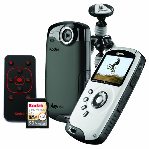 Kodak PlaySport (Zx3) HD Waterproof Pocket Video Camera Bundle