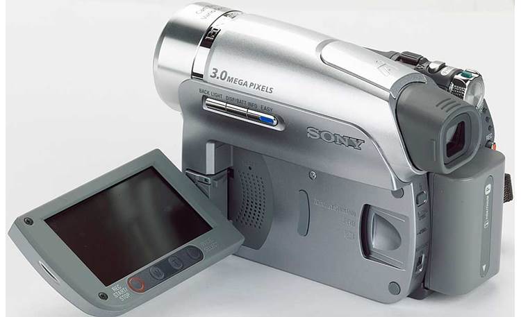 Sony DCR-HC96 Mini DV digital camcorder with docking station at