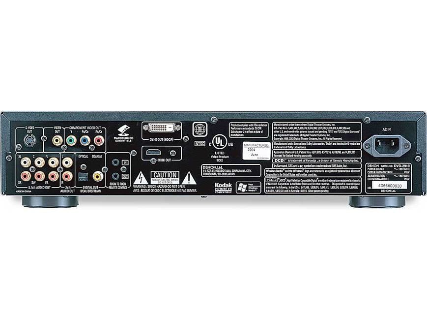 Denon DVD-2910 (Black) Universal DVD/CD/SACD/DVD-Audio player with