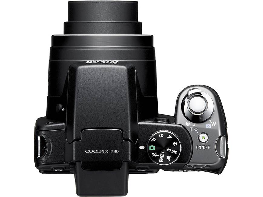 Nikon Coolpix P80 10.1-megapixel digital camera with 18X optical