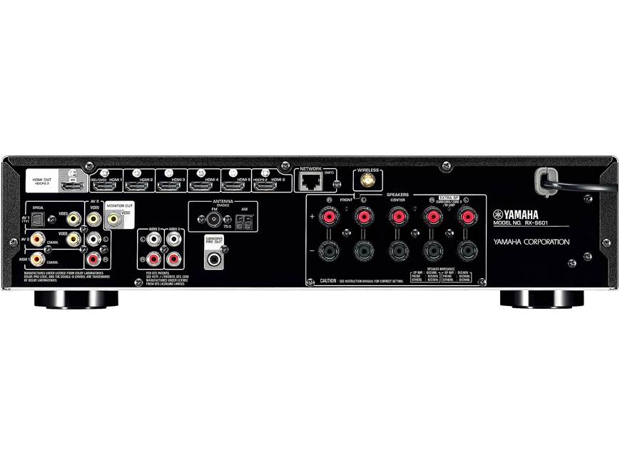 Yamaha RX-S601 Slimline 5.1-channel home theater receiver with Wi