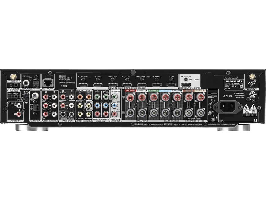 Marantz NR1710 (2019 model) 7.2-channel slimline home theater